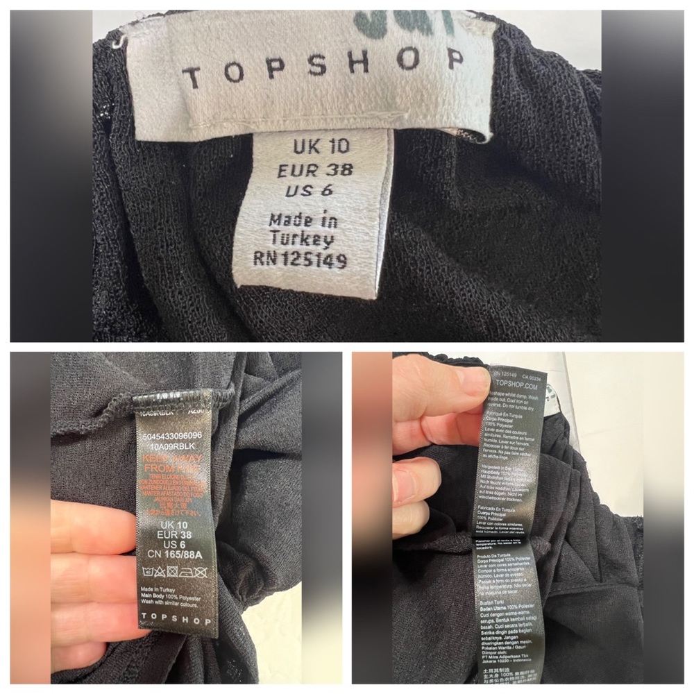 TOPSHOP Ruched Minidress In Black - 6 - Picture 11 of 13
